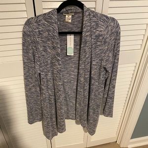 Cotton Emporium blue heather cardigan